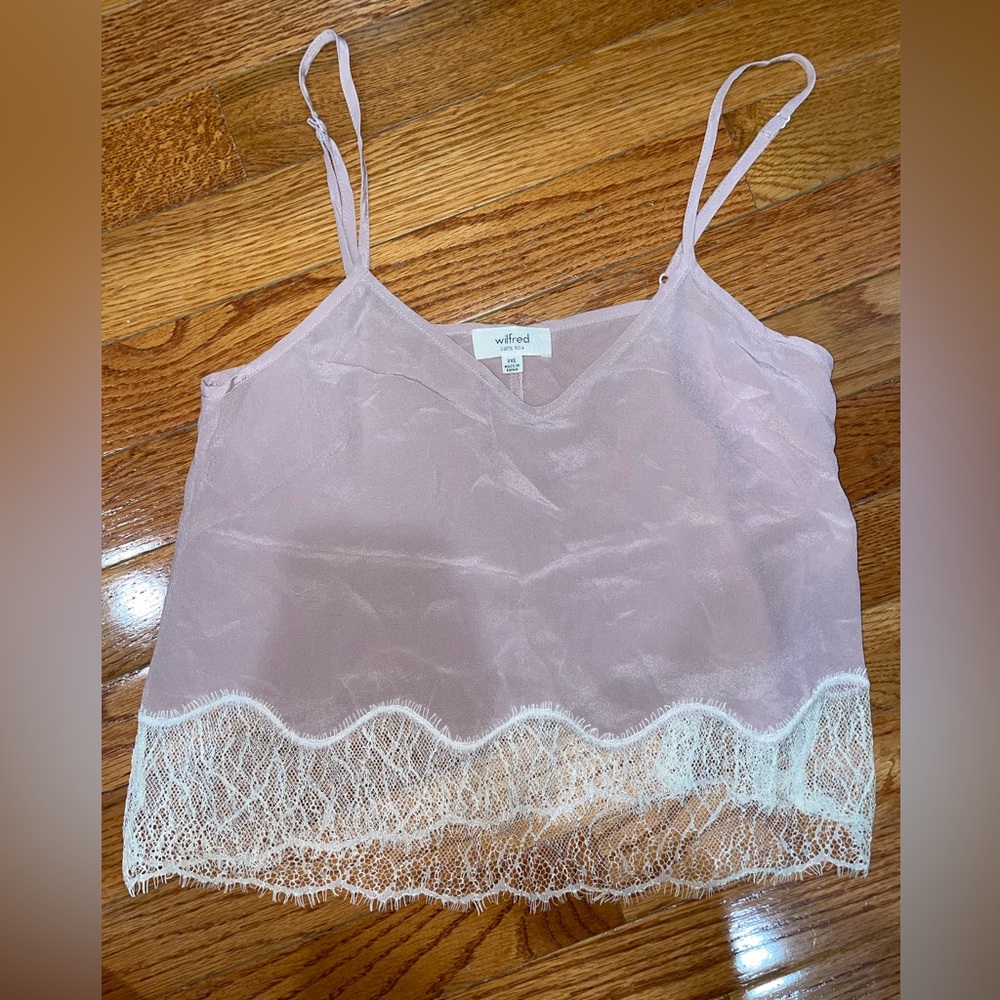 Wilfred 100% Silk Camisole with Lace